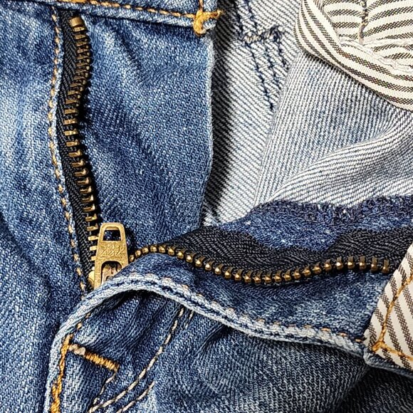 Mavi Medium Wash Delidolu Low Rise Wide Leg Jeans Hemmed - Picture 6 of 9